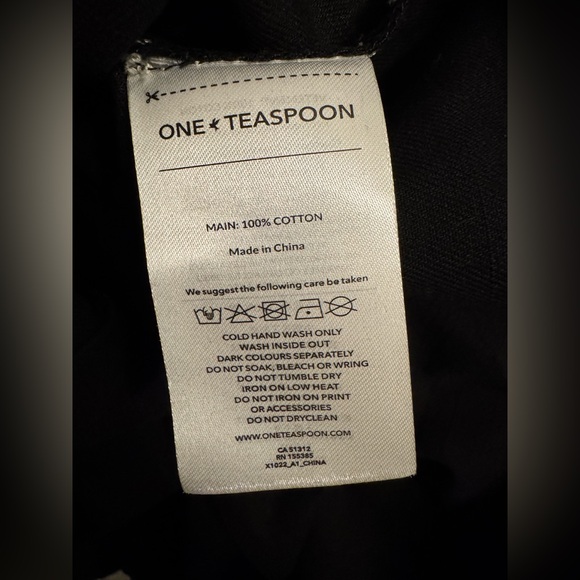 Free People x OneTeaspoon Night Animal Longline Denim Shirt NWT Size L - Picture 9 of 11